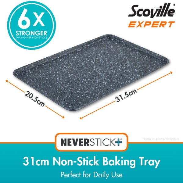 Scoville Expert Neverstick+ 31cm Baking Tray - Small Non-Stick Oven Tray