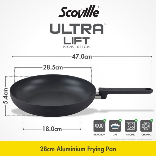 Scoville Ultra Lift 28cm Frying Pan Diagram